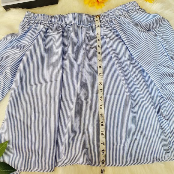 Simply Couture Off Shoulder/Blue&White/Size L - Picture 3 of 8